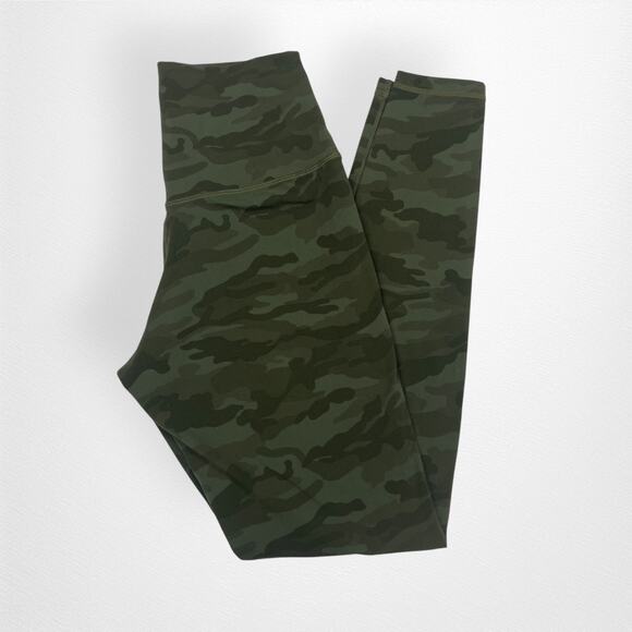 Colorful Koala Army Green Camo Womens Full Length Leggings Size Small - Picture 1 of 4